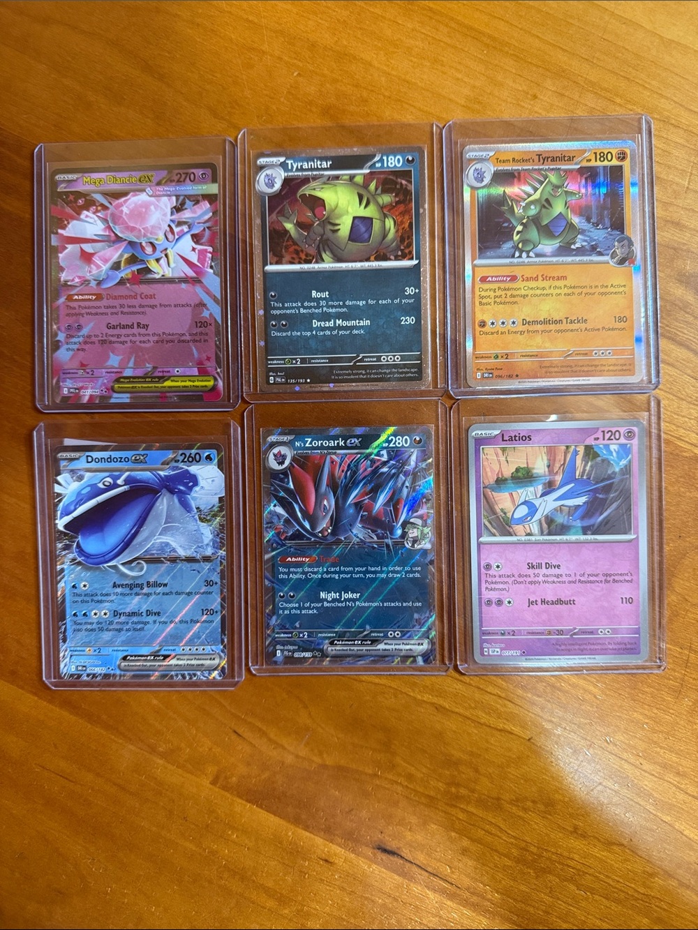 Pokemon Assorted EX & GX Holo Card Lot - Pink, Green, Blue, Purple, Black
